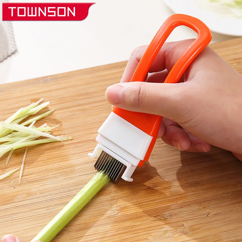 Scallion-triturador de cebolla y verduras, herramientas de cocina, rebanadas, accesorios de cocina, herramienta para triturar cuchillos