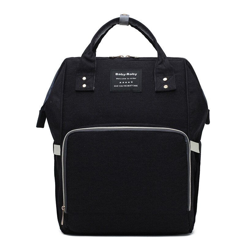 Diaper Bag 2020New Style Multi-functional Shoulder MOTHER'S Bag Large Capacity Waterproof Nylon Cloth Mommy Bag: Black and White with Pattern