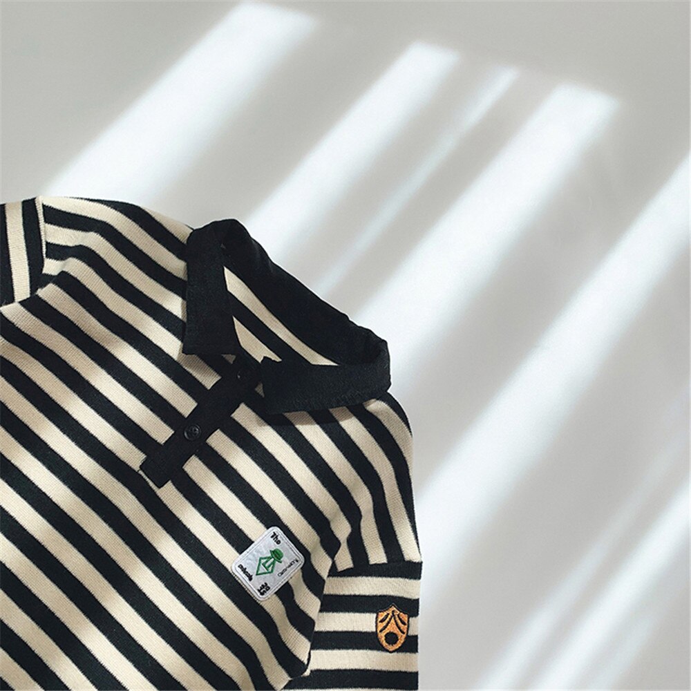 Knit Baby Rompers Black Striped Baby Boy Girls Clothing Long Sleeve Infant Boys Play Suit Baby Outfits Autumn
