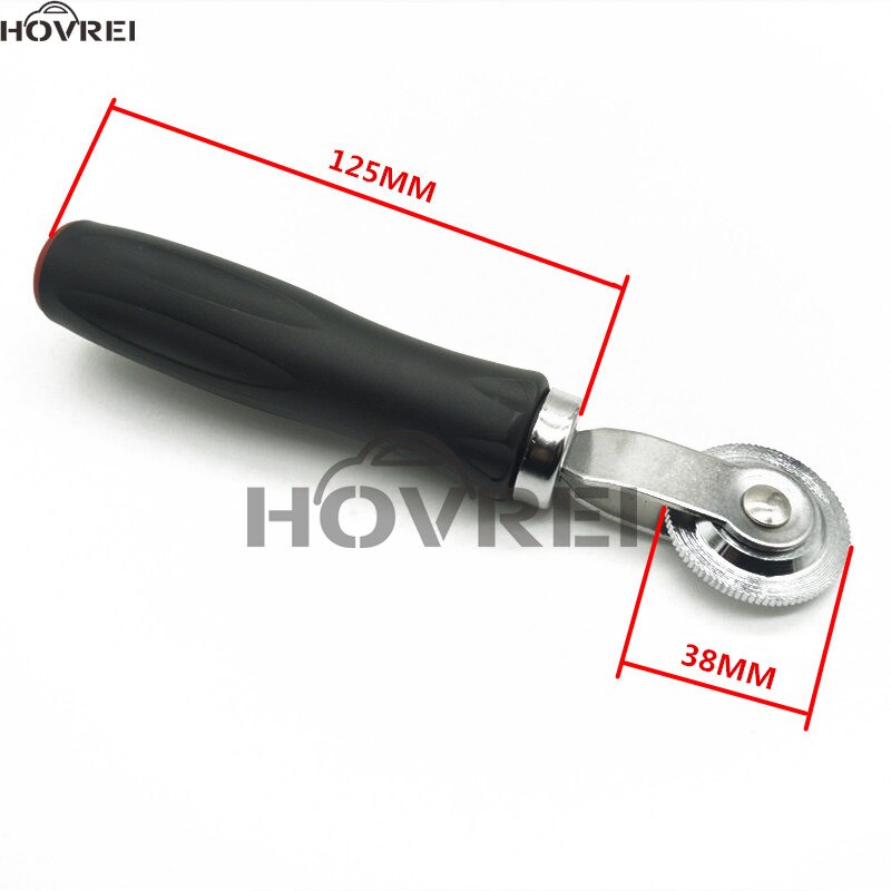 Draagbare Metalen Verdichting Roller met Rubber houten Handvat Autoband Reparatie Tools Auto Wiel rolling Tyre Repair Tools