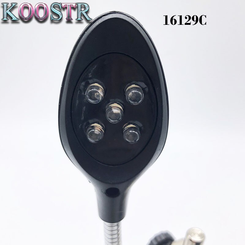 16129C 5 LED Auxiliary Clip Magnifier 3 In 1 Welding Magnifying Glass with helping Hand Soldering Solder Iron Stand Holde
