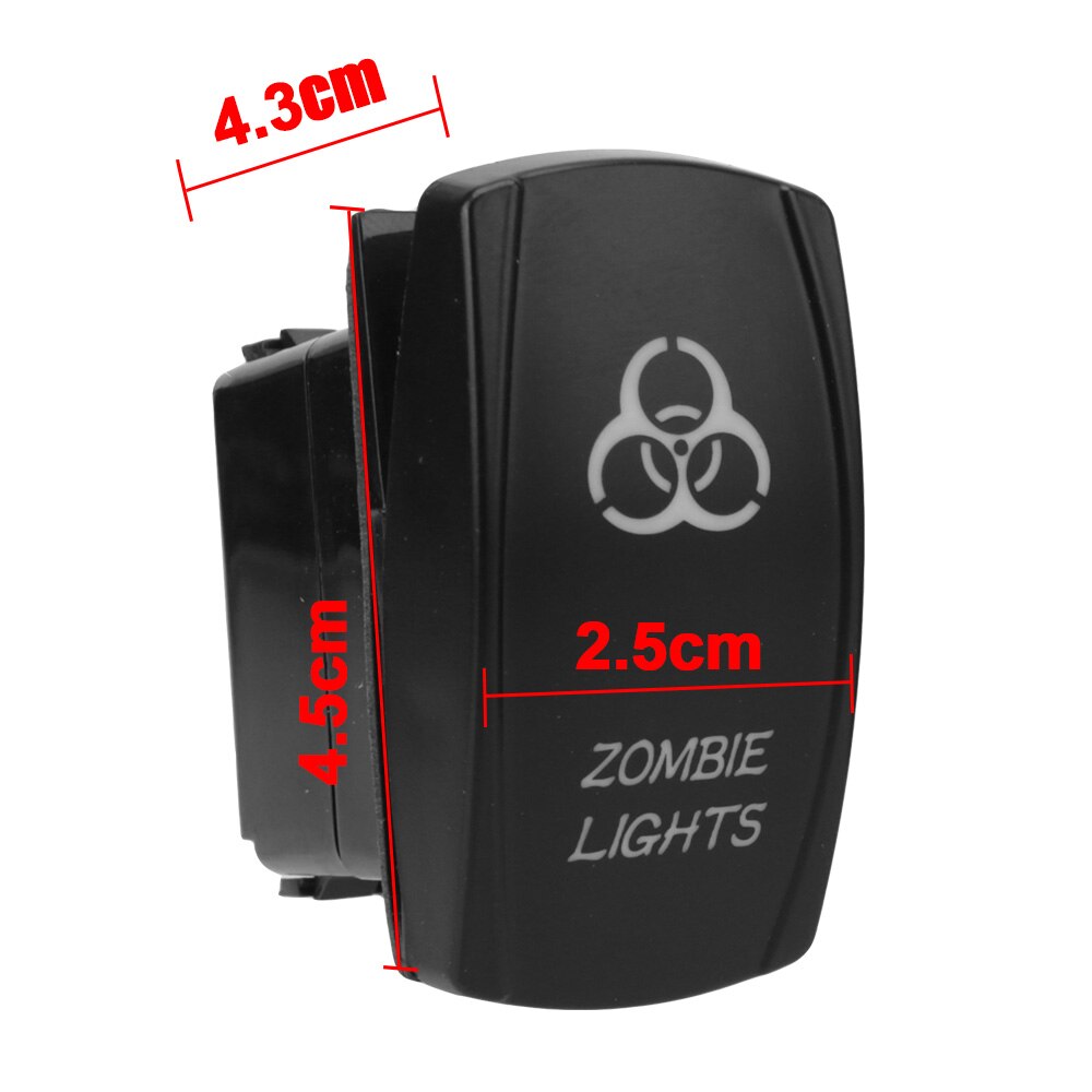 12V 24V UTV Car Boat Rocker Toggle Switch 10A 20A Waterproof Lighted Switches 5 Pin ON Off For Marine ATV RZR RV Auto Truck
