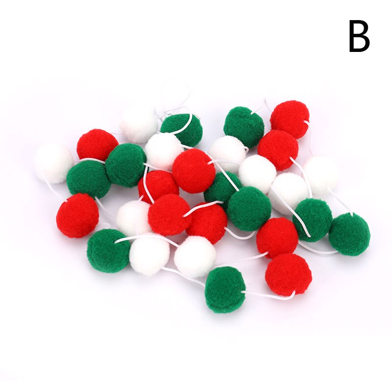 30pcs DIY Wool Felt Balls Round Poms DIY Handmade Craft Supplies for kindergarten Home room decor balls of wool Wall Ornament: B