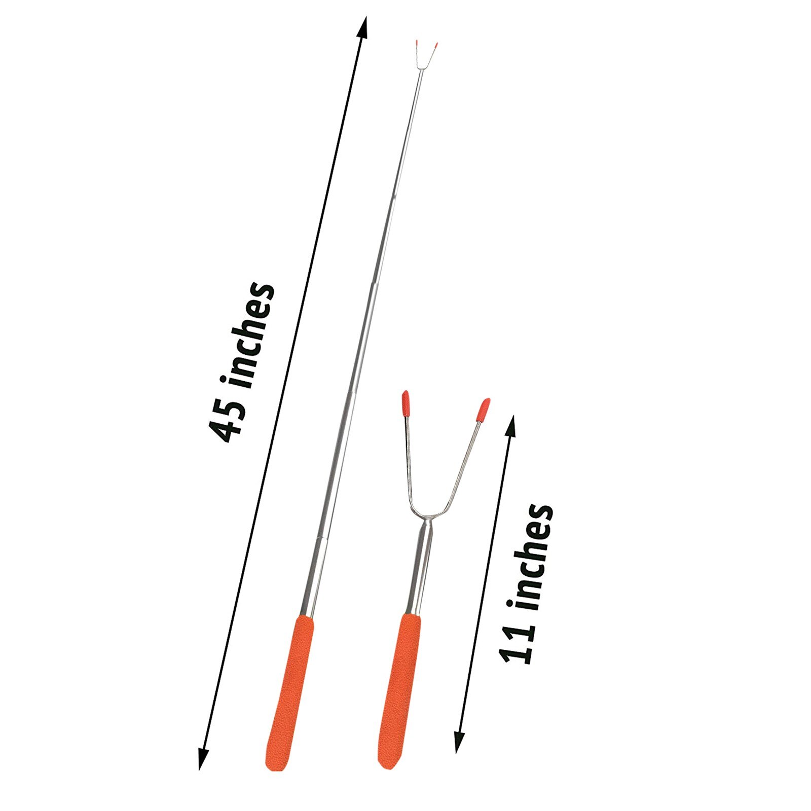 Stainless Steel Grilled Meat Barbecue Fork Fruit Fork Dessert Fork BBQ Tool Meat Forks Cooking BBQ Motor Automatic Outdoor #41