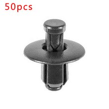 Nylon Clip Securing Retainer 50PCS 7mm Black For Hyundai Veracruz Genesis Rio Durable