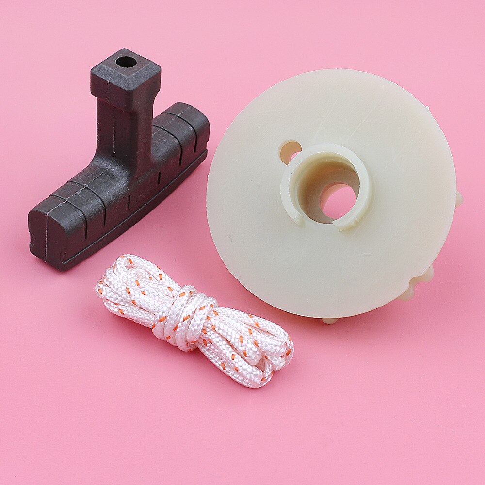 Recoil Starter Pulley Handle Grip Rope Kit For Partner 350 351 McCulloch 335 435 440 Chainsaw Spare Tool Replacement Part