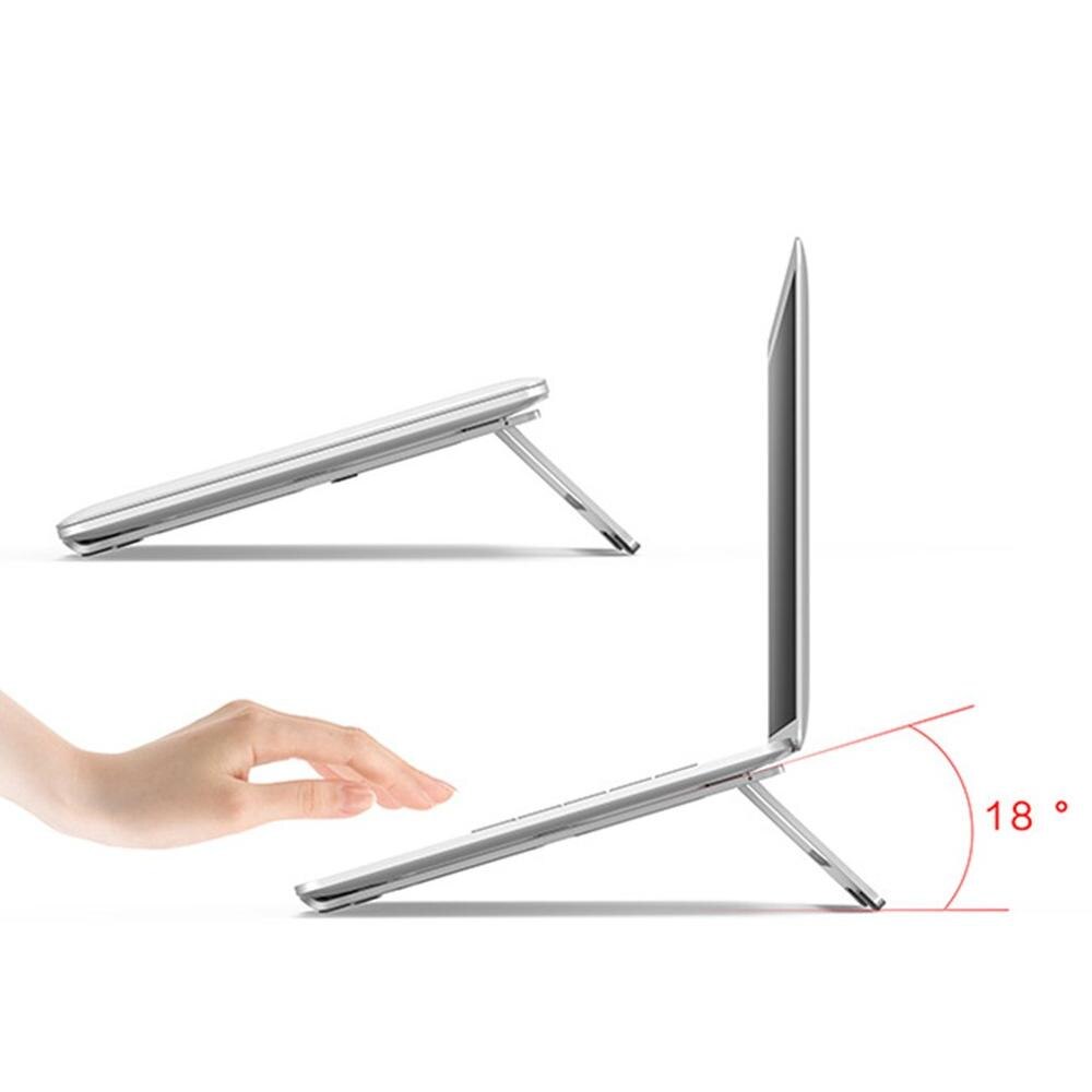 Laptop Holder for MacBook Pro Computer Foldable Aluminium Alloy Laptop Cooling Desktop Stand Bracket Laptop Holder