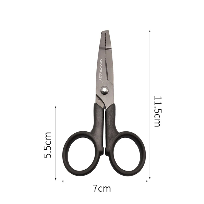 Zyz Multifunctionele Vissersschaar Titanium Geplateerd Roestvrij Staal Ultralichte Draagbare Visserijtang Gereedschapsuitrusting: Oranje