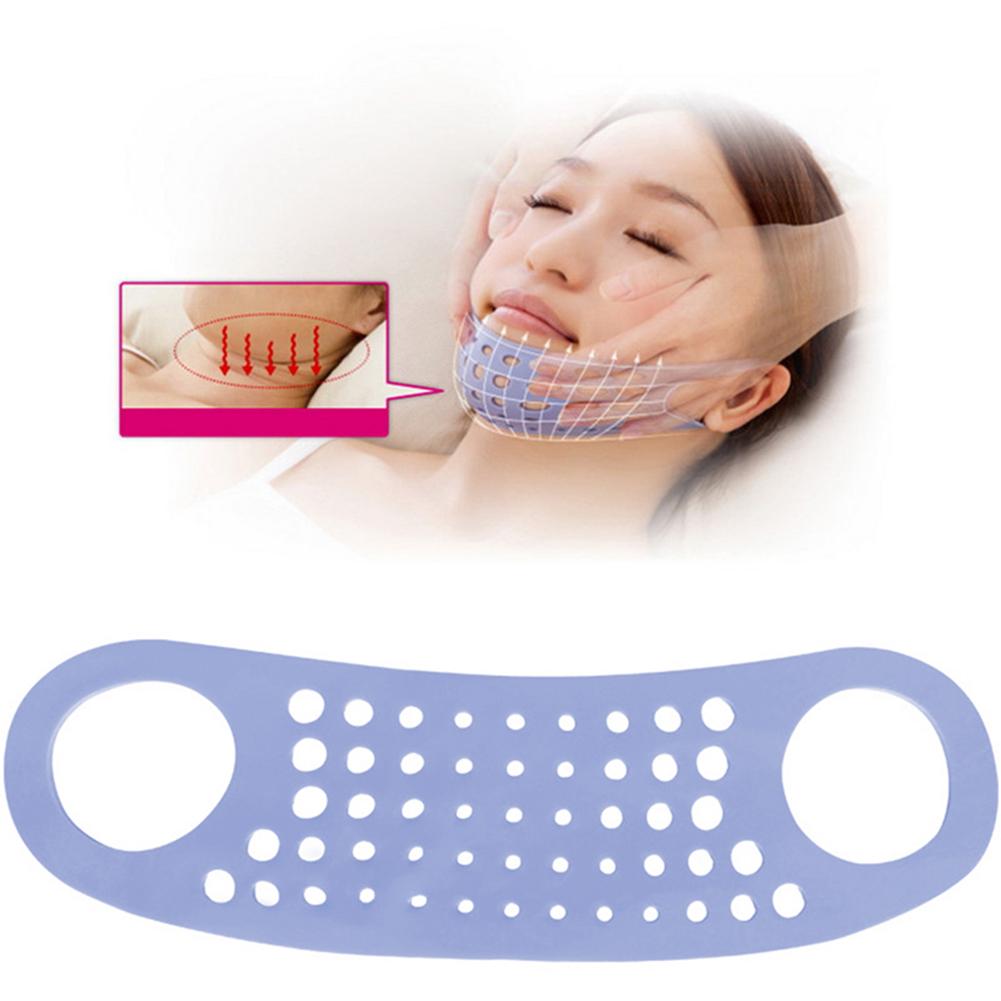 Tynd ansigtsmaske anti-rynke ansigtsløftning opstrammende maske kind hage v-line slankebånd ansigt tyndere bånd bælteplaster værktøj