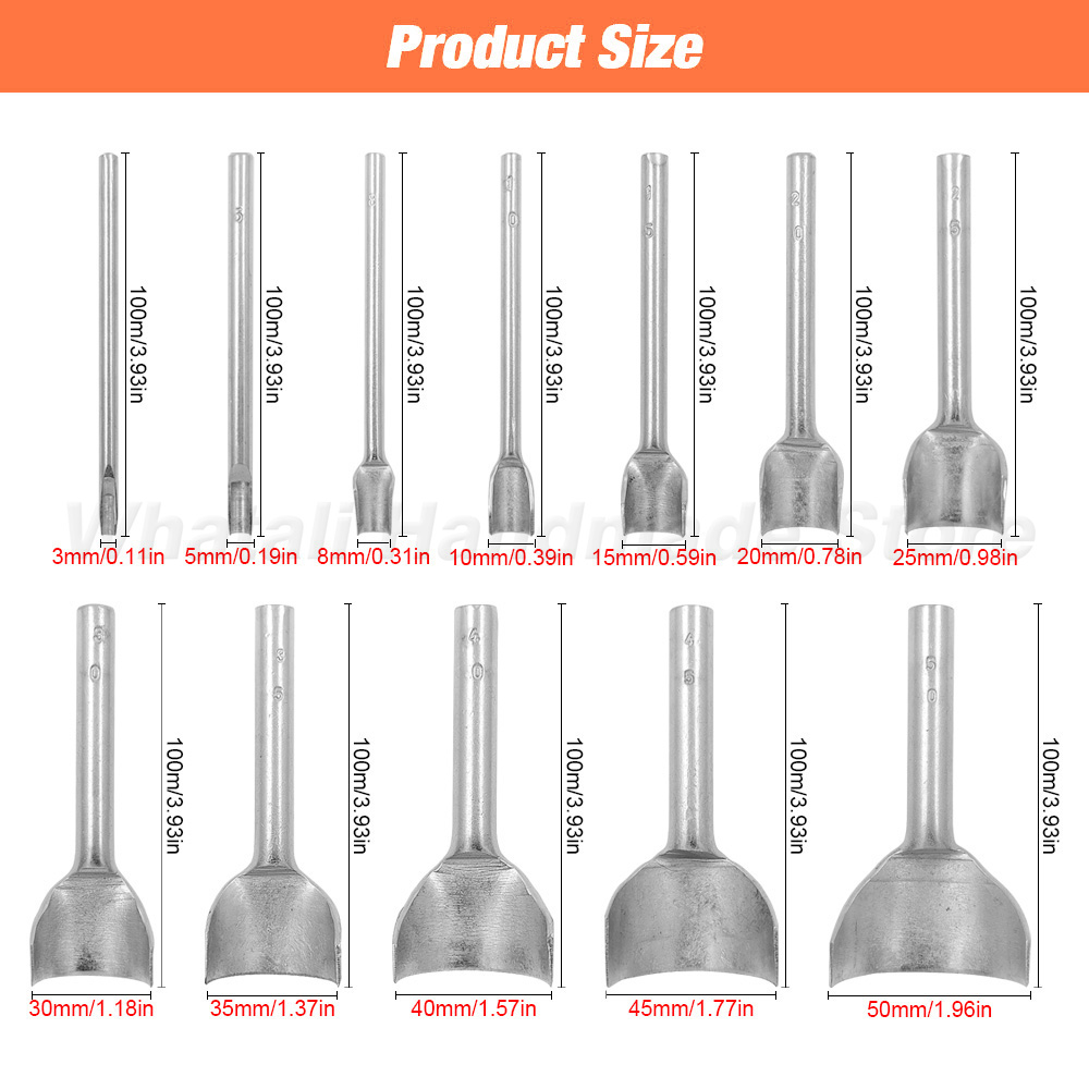 Perforadora semicircular de 3-50mm, perforadora en forma de arco para correa de cinturón, cinturón de cuero, cortador de esquina de cuero semicircular, herramientas artesanales, 1 ud.