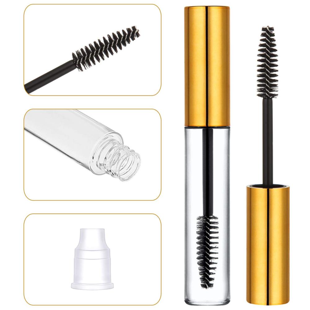 10ml 30 st tomma mascara tub stav påfyllningsbara mascara behållare ögonfrans creamtube flaska med 4 överföringspipetter  ,4 trattar