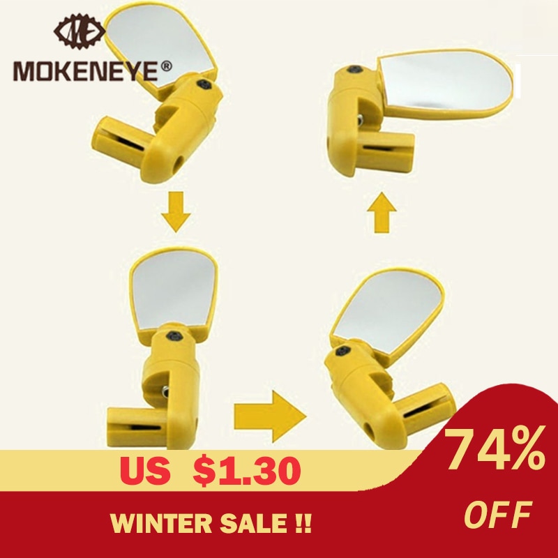 wioślarz górski i szosowy kierownica rowerowa z lusterkiem wstecznym 360 stopni swobody obrót koniec tylne tylne lustro akcesoria rowerowe dla obu płci