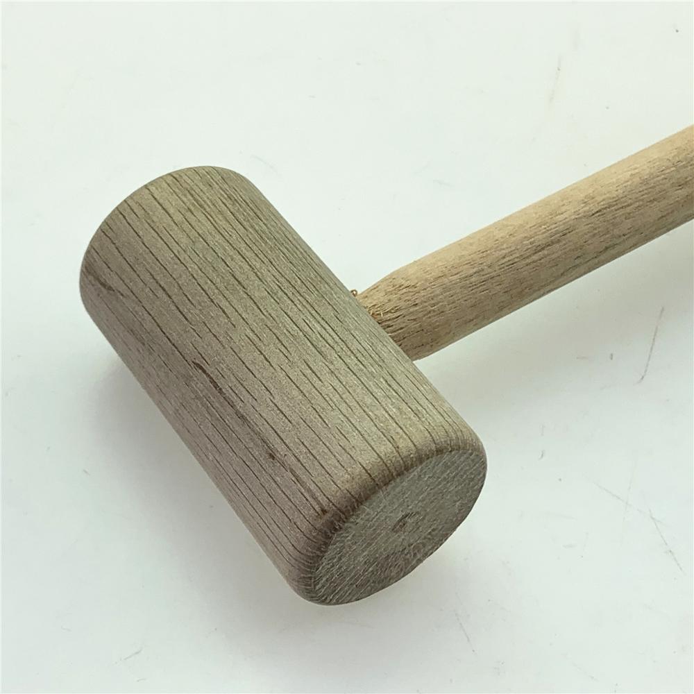 Solid Wood Hammer Handle Wooden Hammer Round Head Wooden Hammer Wooden Mallet Woodworking Hammer
