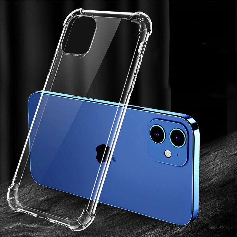 Custodie antiurto per iPhone 11 12 Pro X Xs Max XR Cover posteriore per iPhone 6 6S 7 8 Plus SE 2020 custodia in Silicone trasparente