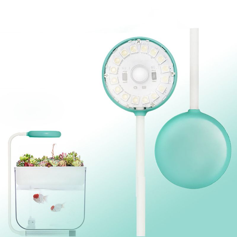 Mini LED aquarium light aquarium plants for water grow 6500 k 3 w USB charging 360 degrees angle adjustable PC computer Charging
