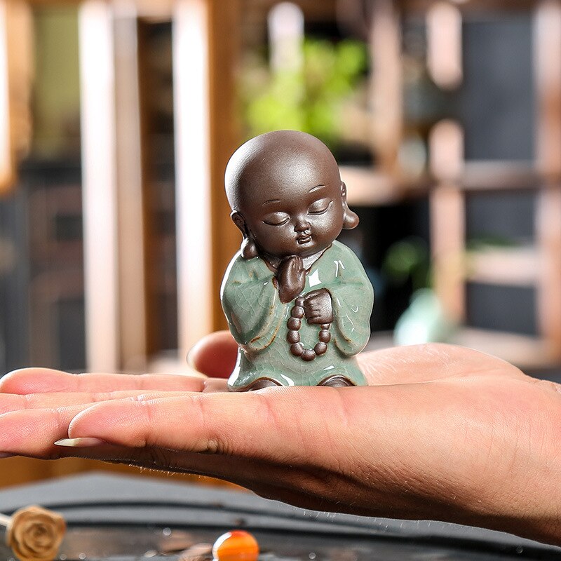 Handgjorda hantverk heminredning kina tur feng shui små ornament skrivbordsdekorationer buddha statyer te husdjur