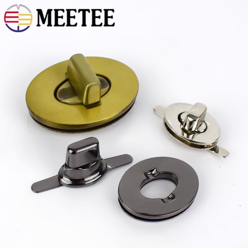 2Sets Twist Locks For Bag Handbag Metal Closure Lock Snaps Purse Clasp Buckles Handmade Bag Accessories DIY Leather Craft