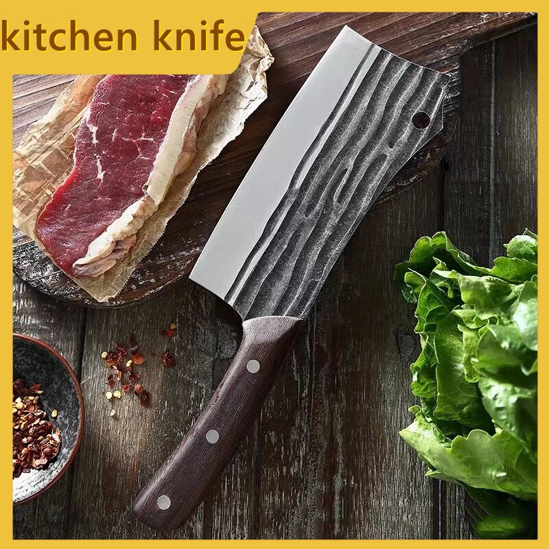 Stainless Steel kitchen knives Chef Knife Hand-forged Butcher Knife Meat Vegetables Slicing Cleaver High Hardness Utility knife