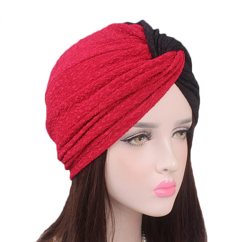 Dromiya – Turban de luxe pour femmes, , haut croisé, Hijab, chimio, casquettes de sommeil, pour la perte de cheveux, le Cancer