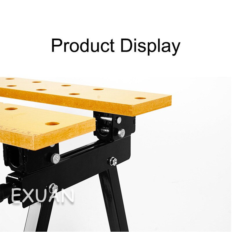 Établi de menuiserie multifonctionnel pliable et inversé, table de travail du bois, scie de table portable, outils de décoration