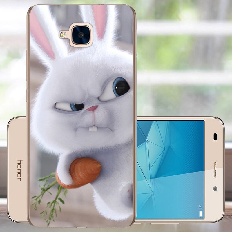 Fanatu huawei honor 5c hoesje geen vingerafdrukgat ru versie achterkant beschermhoes voor huawei honor 5c zacht tpu siliconen 5.2 " funda