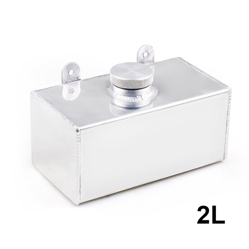 2L Car Water Tank Aluminium Polished Windsn Washer Bottle Intercooler Spray Tank with Cap