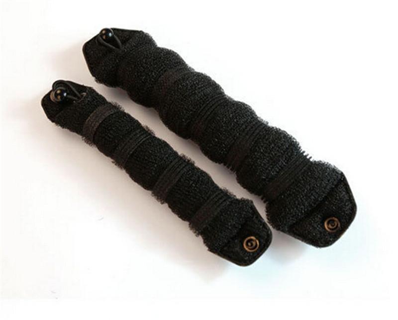 2 Pcs Vrouwen Sponge Hair Styling Donut Bun Maker Rollers Styler Tool 3 Kleuren Magic Gebruik Voormalige Ring Shaper