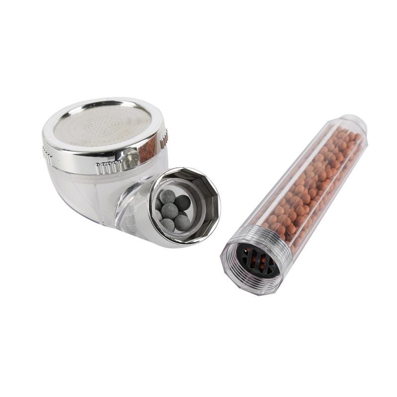 Negative Ion SPA Bath Shower Head High Pressure Bathroom Water-Saving Stones Beeds Rain Watering Filter Supercharged Showerhead