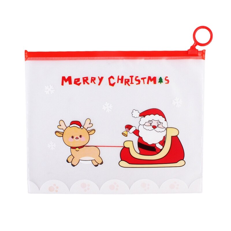 Draagbare Waterdichte Xmas Etui Multifunctionele Make Pouch Pvc Tas Voor Reizen Cosmetica Briefpapier Kleine Ambachten