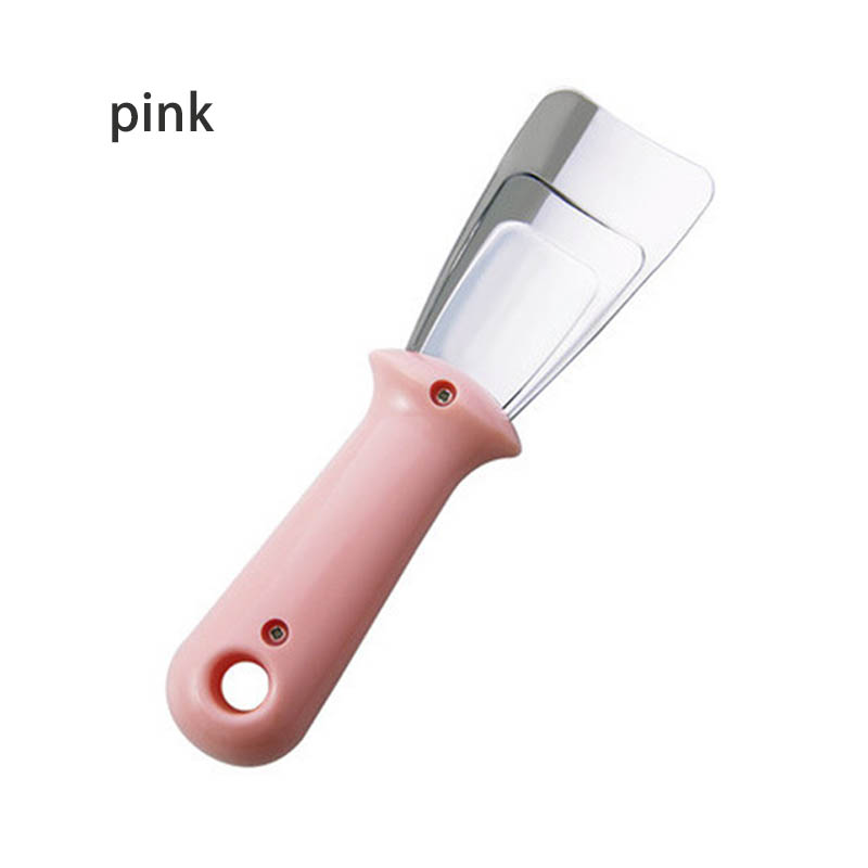 Kitchen Clean Gadget Portable Useful Fridge Accessories 1PC Defrosting Shovel Stainless Steel Freezer Ice Scraper Deicing Tool: Red