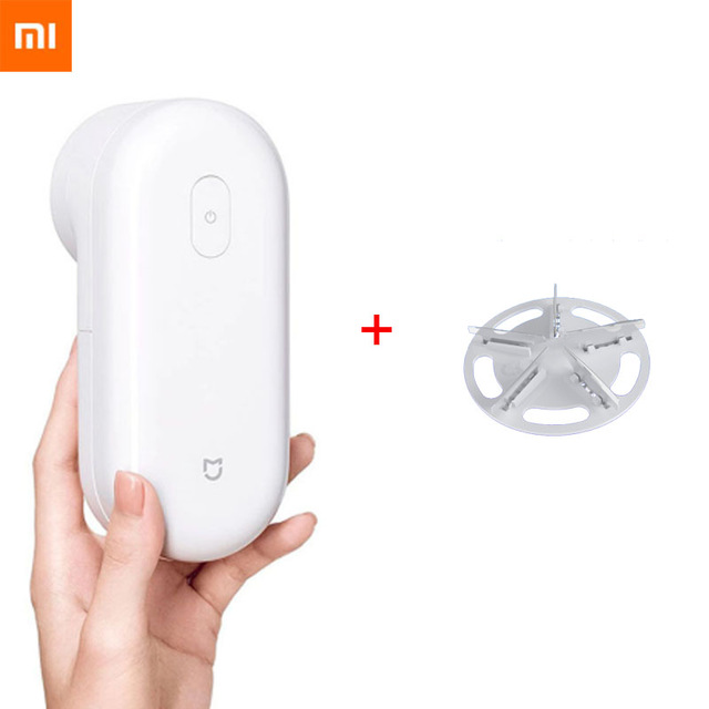 Xiaomi Mijia dissolvant de peluches vêtements pull rasoir tondeuse USB charge chandail boulochage rasage sucer balle Machine charpie dissolvant: Add 1pcs cutter head