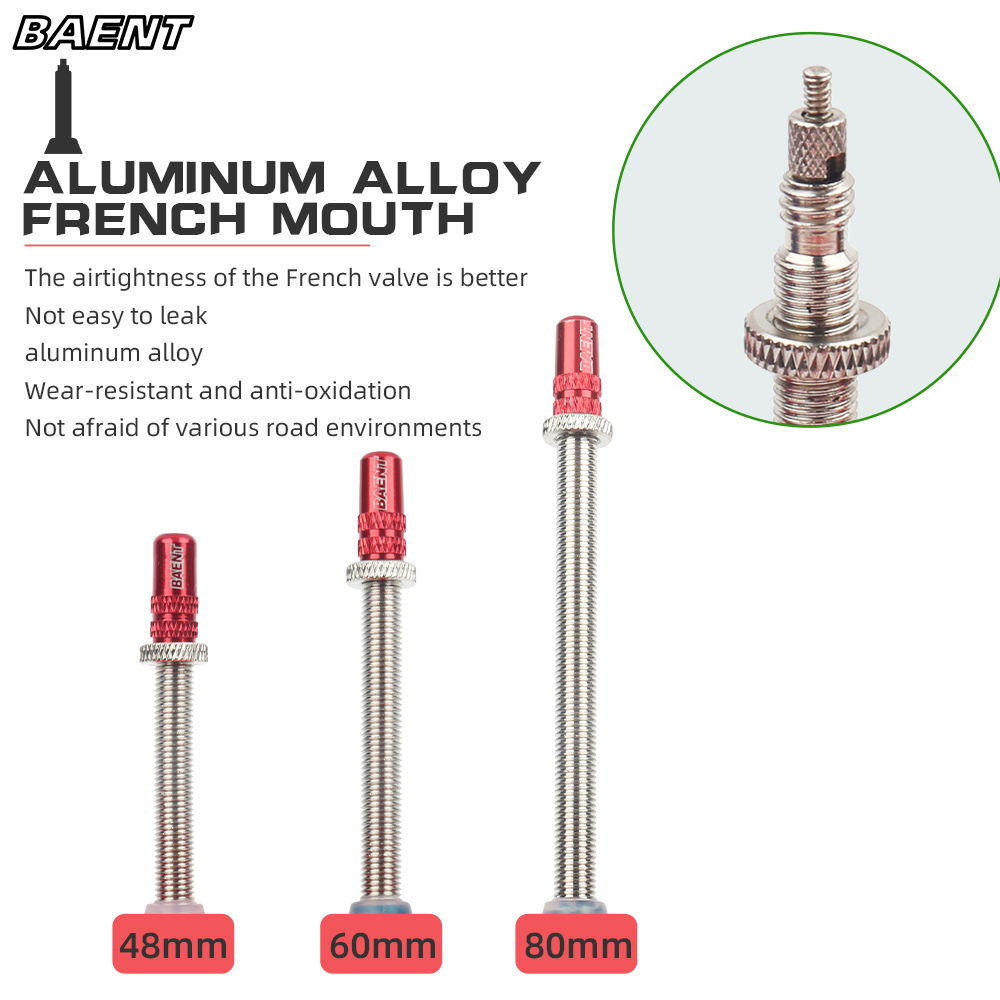 Baent TPU chambre à air de vélo ultralégère 29 pouces pneu de VTT 27.5 26 pouces 48mm valve française 1.26-1.75 1.9-2.7 pièces de vélo