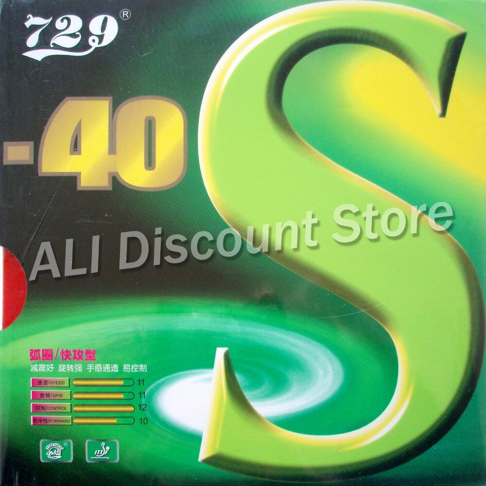 RITC 729 Friendship 729-40S Pips-in Table Tennis (PingPong) Rubber With Sponge