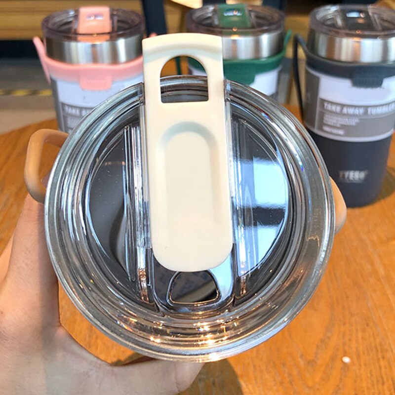 Portable Vacuum Flask Stainless Steel Water Cup Personality Large-Capacity Coffee Cup JU8