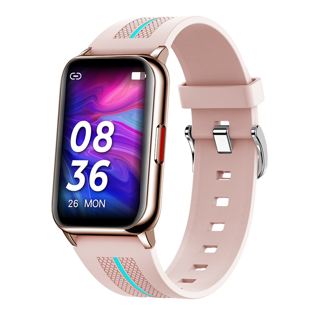 Damen  h76 smart-armbänder mit blutdruck- und herzfrequenzmesser, herren  ip68 wasserdichte schrittzähler-sportuhren und fitness-tracker: Gold