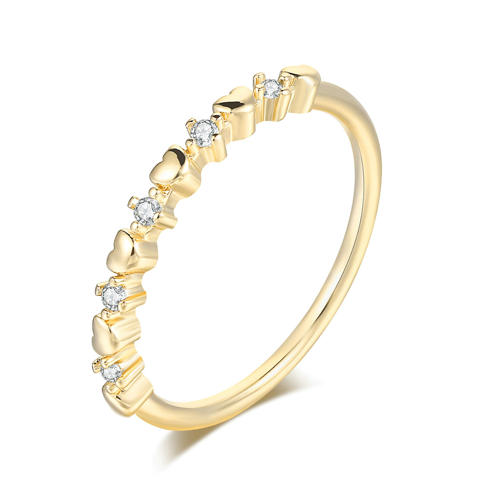 Zhouyang Geometrische Ringen Voor Vrouwen Unieke Stijl Grote Zirconia Zilveren Kleur Bruiloft Engagement Mode-sieraden R655: 6 / R903