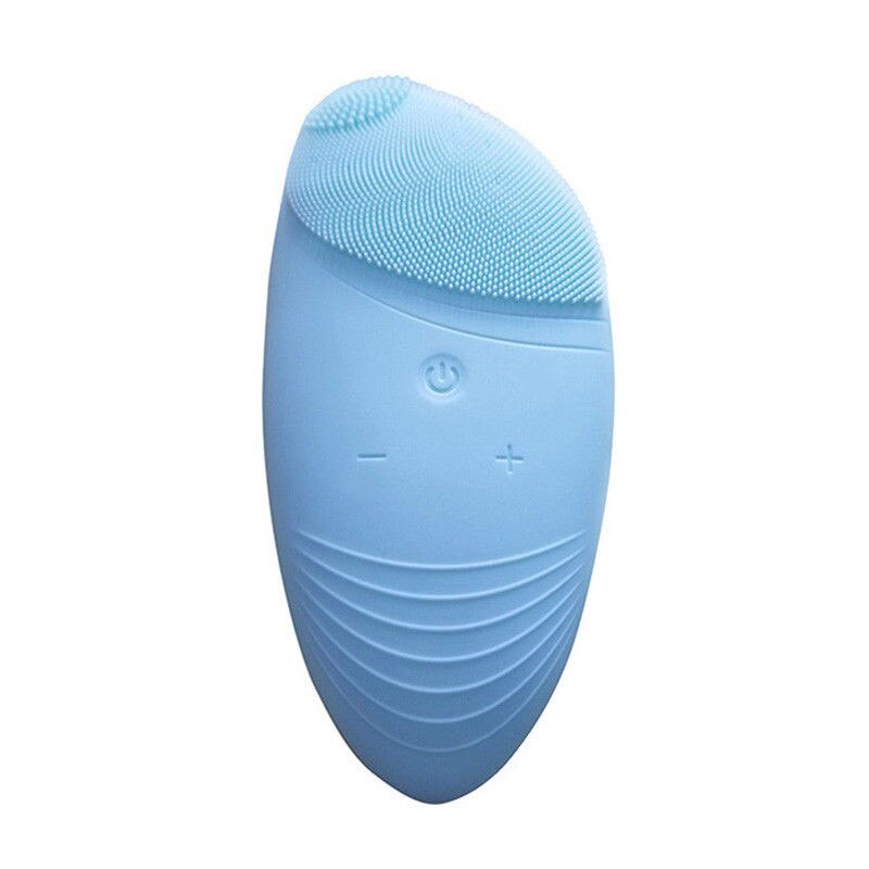 Cepillo de limpieza Facial eléctrico de silicona masaje sónico recargable USB Ultra sónico limpiador Facial herramienta de belleza cepillo de limpieza Facial