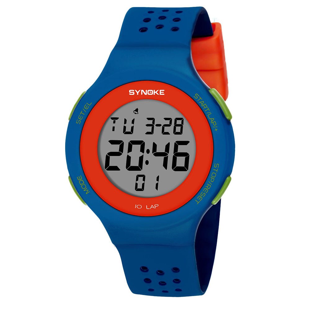 Hommes montres numériques multi-fonction 50M étanche Sport montre Silicone LED numérique Double Action montre horloge relogio masculino