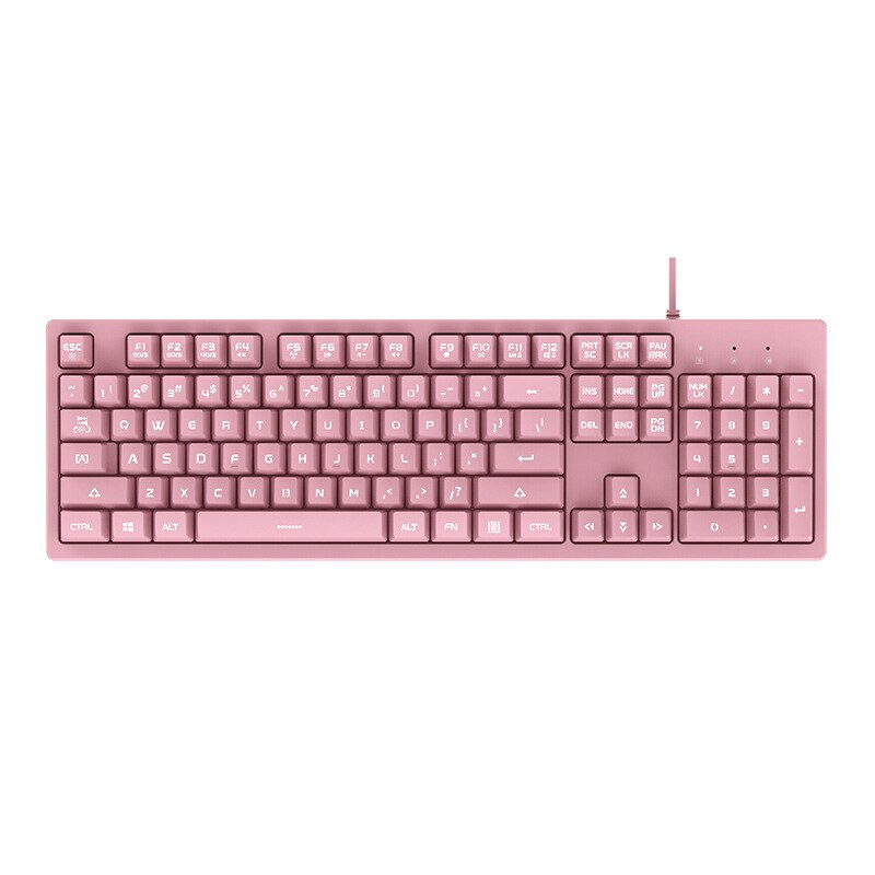 3 in 1 Combo LED Backlit Lighting 104 Keys Pink Keyboard 2400DPI Mouse Headset with Microphone 3 in 1 Keyboard Mouse Mice Sets