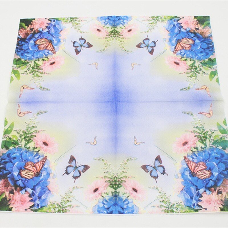 20ps / bag Dragonfly Paper Towel Napkin Tissue Party Supply Home Papers Cleaning papers Party Decoration