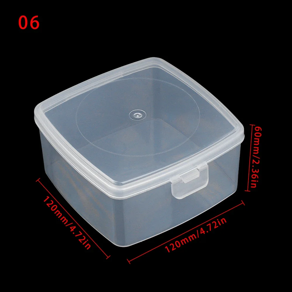 Diy Kleine Vierkante Clear Plastic Opbergdoos Voor Sieraden Diamant Borduurwerk Craft Bead Pil Thuis Opslag Accessoires