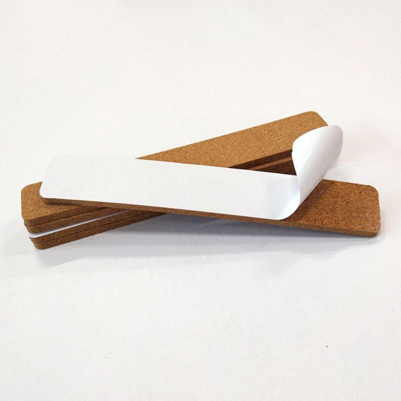 10Pcs Frameless Self Adhesive Cork Strips Board for Classroom Office School Home Decor