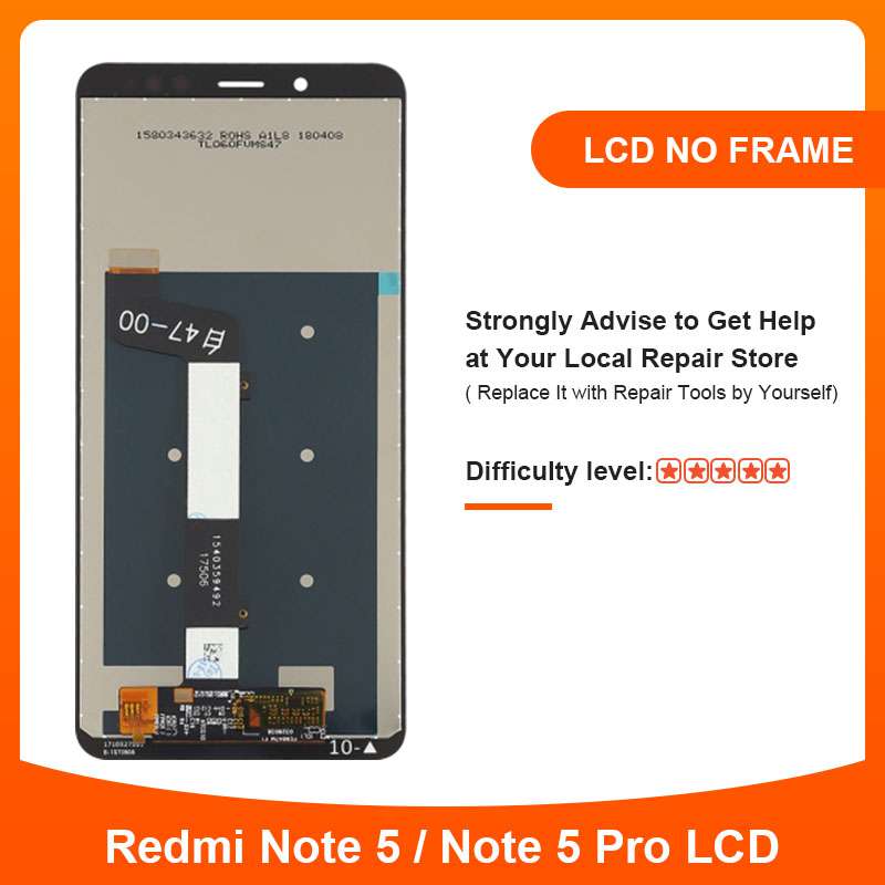 Originele Xiaomi Redmi Note 5 Redmi Note 5 Pro Lcd-scherm 5.99 "Touchscreen Digitizer Met Frame