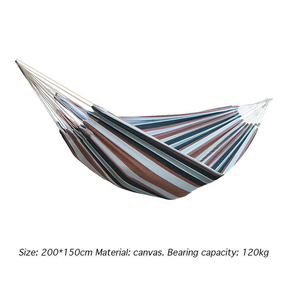 Hamock Two-person Hammock Camping Thicken Swinging Chair Outdoor Camping Hanging Bed Canvas Rocking Chair Without Hammock Stand: C