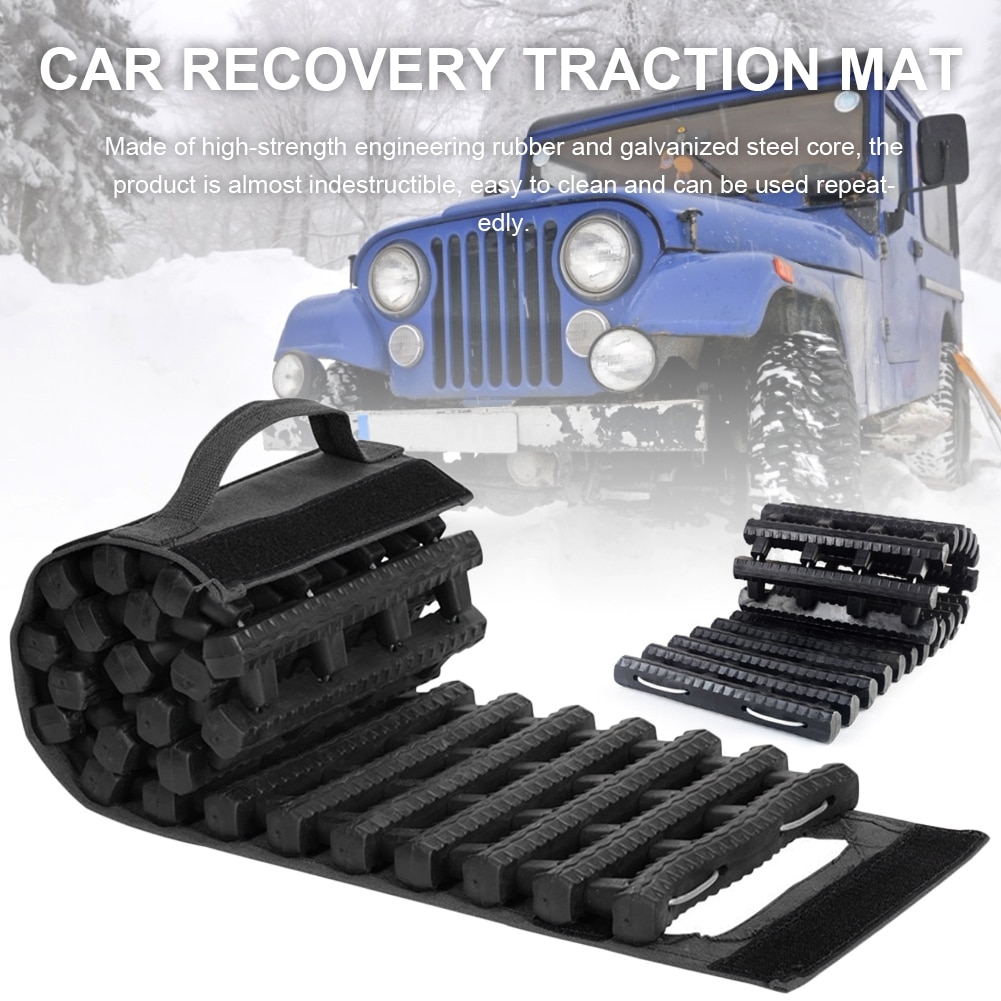 Universal Anti-skid Traction Mat For Automobile Emergency Self-rescue Anti-trapping Track Tire Ladder For Snow Sand Swamp
