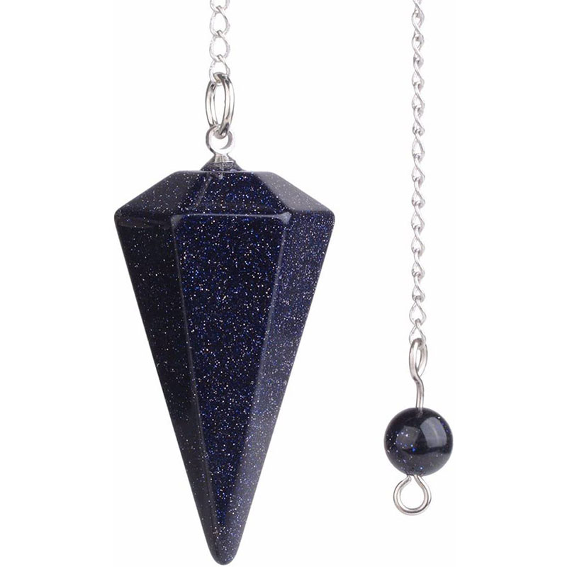 Pedra natural quartzo ágata pingente reiki cura cone ametista charme pêndulo pingentes para adivinhação radiestesia reiki cristais: Cor dourada amarelo claro