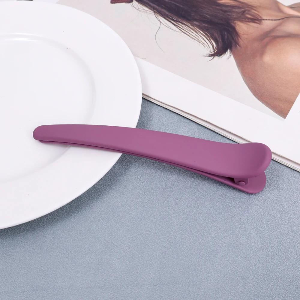 5 uds Clips de maquillaje niñas Clip de boca de pato mujeres Clip de pelo de plástico horquilla accesorios para el cabello abrazadera de sección peluquería: Negro