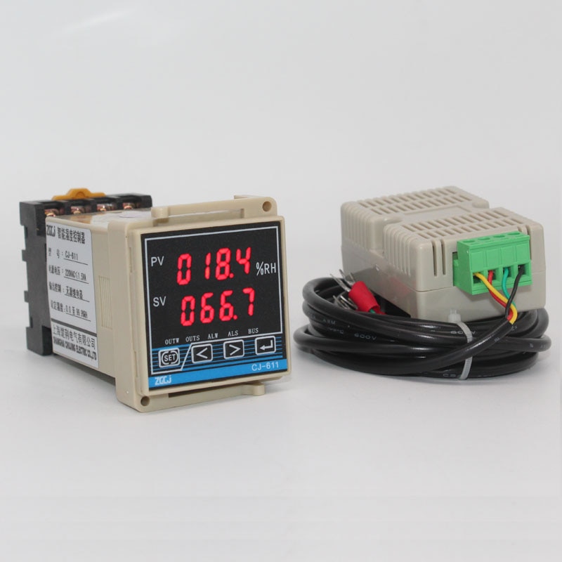 humidity meter 0-99.9%RH digital moisture meter humidity Controller with relay output include humidity sensor CJ-601 hygrometer