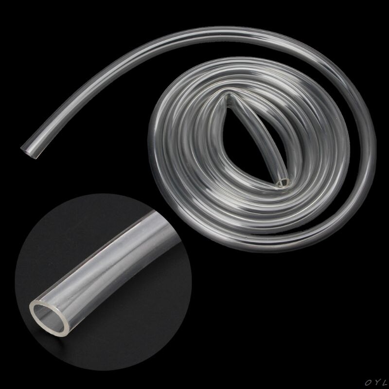 2m Transparent Soft Plumbing Hoses PVC Tube 9.5X12.7mm Pipe Water Pump Flexible Tube for Computer PC Water Cooling