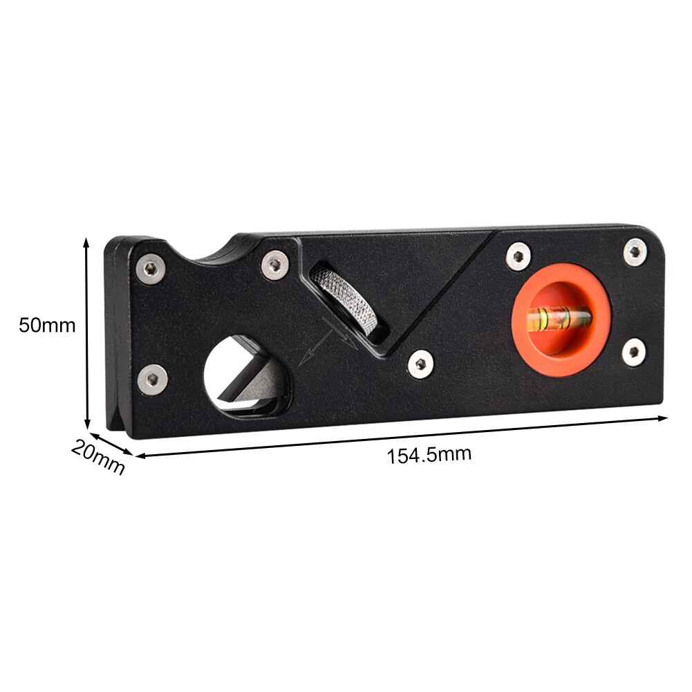 Woodworking Planer Mini Hand Tool 45 Degree Angle Oblique Angle Edge Carpenter Wood Planes Trimming Chamfering w/Spirit Bubble